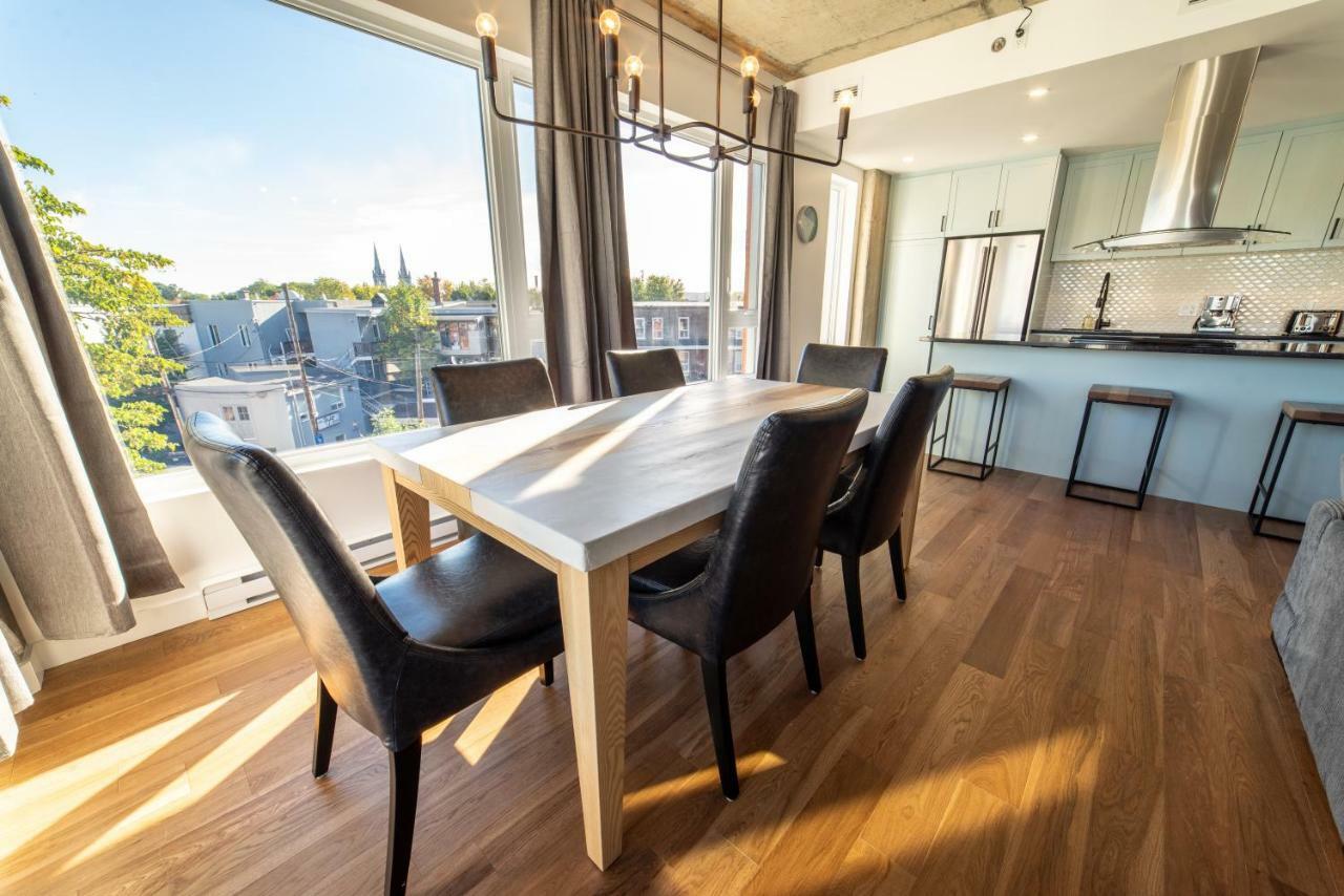 Aux Havres Urbains - Le Penthouse De La 3Ieme Avenue Leilighet Québec Eksteriør bilde