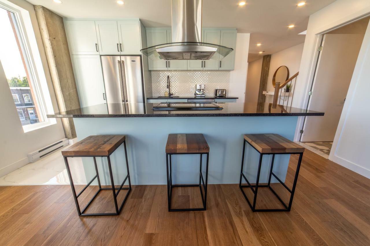 Aux Havres Urbains - Le Penthouse De La 3Ieme Avenue Leilighet Québec Eksteriør bilde