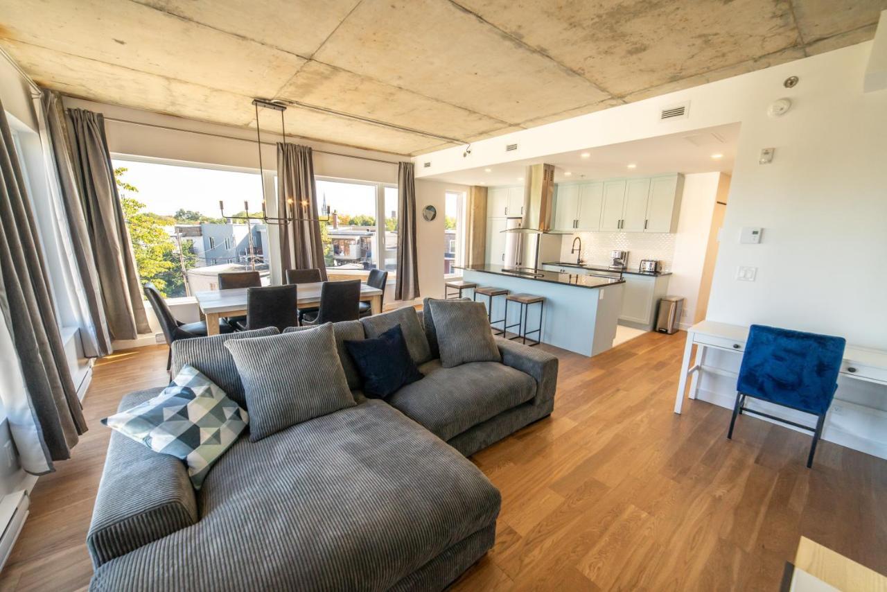 Aux Havres Urbains - Le Penthouse De La 3Ieme Avenue Leilighet Québec Eksteriør bilde